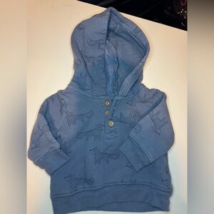 Carter's Blue Fox Pattern Hoodie